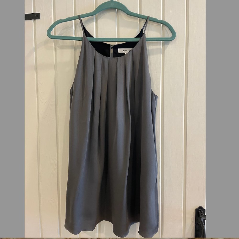 Milly Sleeveless Gray Blouse